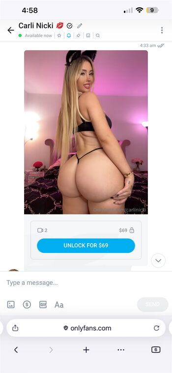 Full leaked Carlinicki private onlyfans photo